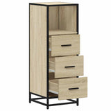Bathroom Cabinet Sonoma Oak 35x37.5x100 cm Engineered Wood - Rear View