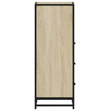 Bathroom Cabinet Sonoma Oak 35x37.5x100 cm Engineered Wood - Close-Up Angle