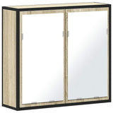 Bathroom Mirror Cabinet Sonoma Oak 65x20x60 cm Engineered Wood - Front View