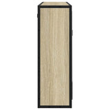 Bathroom Mirror Cabinet Sonoma Oak 65x20x60 cm Engineered Wood - Rear View