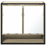 Bathroom Mirror Cabinet Sonoma Oak 65x20x60 cm Engineered Wood - 45-Degree Angle