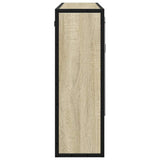 Bathroom Mirror Cabinet Sonoma Oak 65x20x60 cm Engineered Wood - Rear View