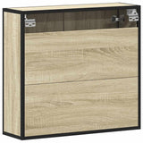 Bathroom Mirror Cabinet Sonoma Oak 65x20x60 cm Engineered Wood - Close-Up Angle