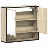 Bathroom Mirror Cabinet Sonoma Oak 65x20x60 cm Engineered Wood - Low Angle