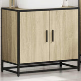 Bathroom Sink Cabinet Sonoma Oak 65x33x60 cm Engineered Wood - Top-Down View