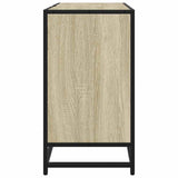 Bathroom Sink Cabinet Sonoma Oak 65x33x60 cm Engineered Wood - Rear View