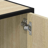 Bathroom Sink Cabinet Sonoma Oak 90x33x60 cm Engineered Wood - Extra Image