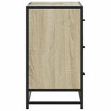 Bathroom Sink Cabinet Sonoma Oak 80x33x60 cm Engineered Wood - Rear View