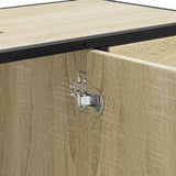Bathroom Sink Cabinet Sonoma Oak 80x33x60 cm Engineered Wood - Extra Image
