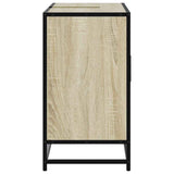 Bathroom Sink Cabinet Sonoma Oak 80x33x60 cm Engineered Wood - Close-Up Angle