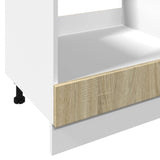Oven Cabinet Sonoma Oak 60x46x81.5 cm Engineered Wood - Extra Image
