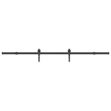 Sliding Door Hardware Kit 213,5 cm Steel Black