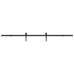 Sliding Door Hardware Kit 213,5 cm Steel Black
