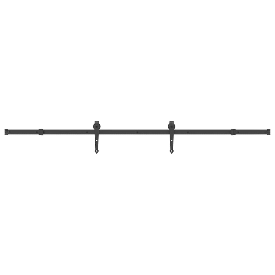 Sliding Door Hardware Kit 213,5 cm Steel Black