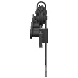 Sliding Door Hardware Kit 213,5 cm Steel Black - Rear View