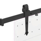 Sliding Door Hardware Kit 213,5 cm Steel Black - Extra Image
