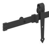 Sliding Door Hardware Kit 213,5 cm Steel Black - Extra Image
