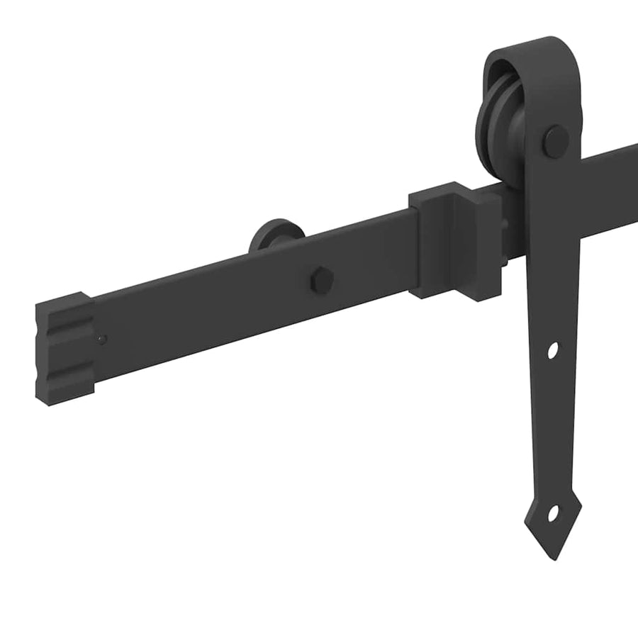 Sliding Door Hardware Kit 213,5 cm Steel Black
