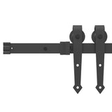 Sliding Door Hardware Kit 213,5 cm Steel Black - Extra Image