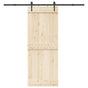 Sliding Door Hardware Kit 213,5 cm Steel Black