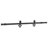 Sliding Door Hardware Kit 152,5 cm Steel Black - Close-Up Angle