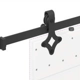 Sliding Door Hardware Kit 152,5 cm Steel Black - Extra Image