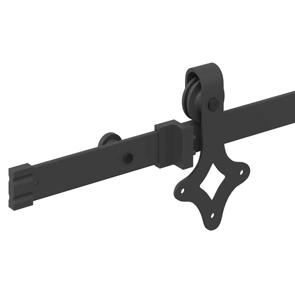 Sliding Door Hardware Kit 152,5 cm Steel Black
