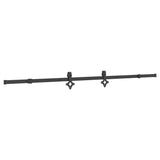 Sliding Door Hardware Kit 213,5 cm Steel Black