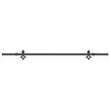 Sliding Door Hardware Kit 213,5 cm Steel Black