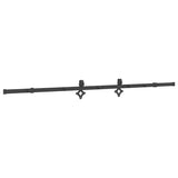 Sliding Door Hardware Kit 213,5 cm Steel Black - Close-Up Angle
