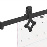 Sliding Door Hardware Kit 213,5 cm Steel Black