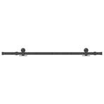 Sliding Door Hardware Kit 152,5 cm Steel Black