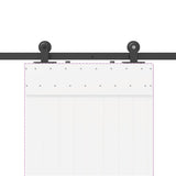 Sliding Door Hardware Kit 152,5 cm Steel Black - Low Angle