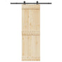 Sliding Door Hardware Kit 152,5 cm Steel Black
