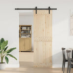 Sliding Door Hardware Kit 152,5 cm Steel Black