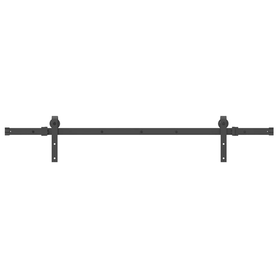 Sliding Door Hardware Kit 152,5 cm Steel Black