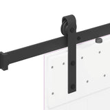 Sliding Door Hardware Kit 152,5 cm Steel Black - Extra Image