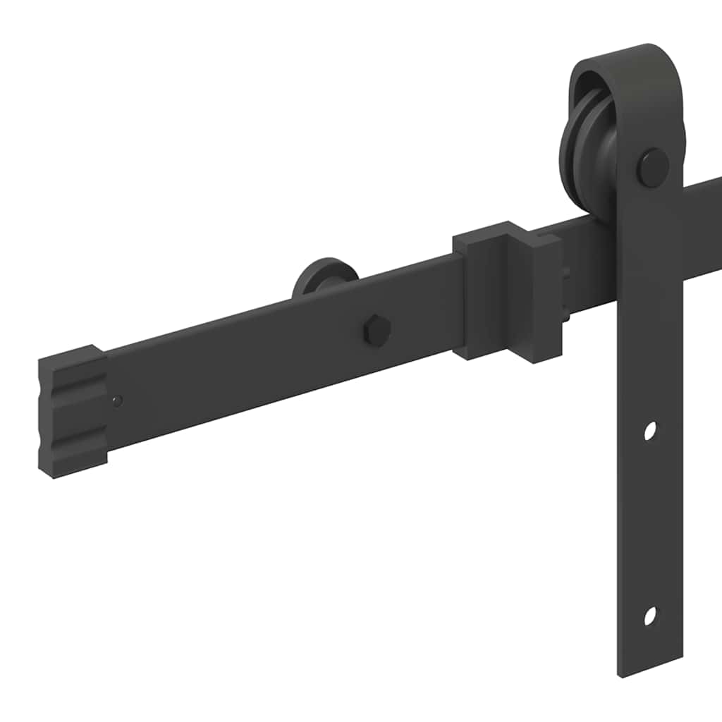 Sliding Door Hardware Kit 152,5 cm Steel Black