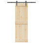 Sliding Door Hardware Kit 152,5 cm Steel Black