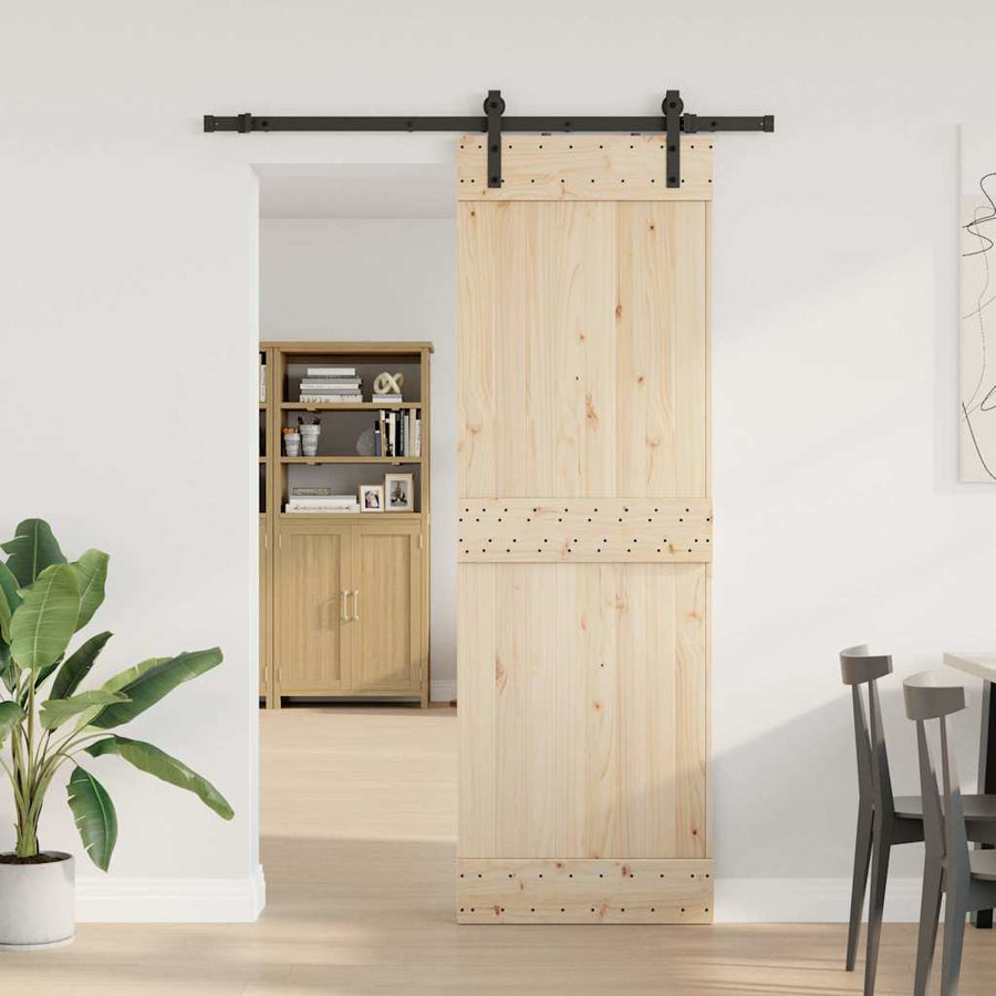 Sliding Door Hardware Kit 213,5 cm Steel Black