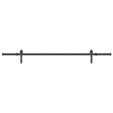 Sliding Door Hardware Kit 213,5 cm Steel Black