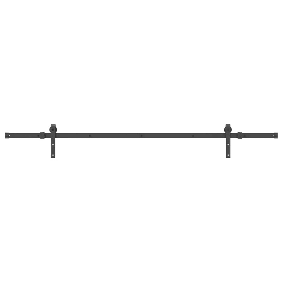 Sliding Door Hardware Kit 213,5 cm Steel Black