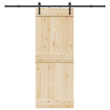 Sliding Door Hardware Kit 213,5 cm Steel Black