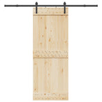 Sliding Door Hardware Kit 213,5 cm Steel Black