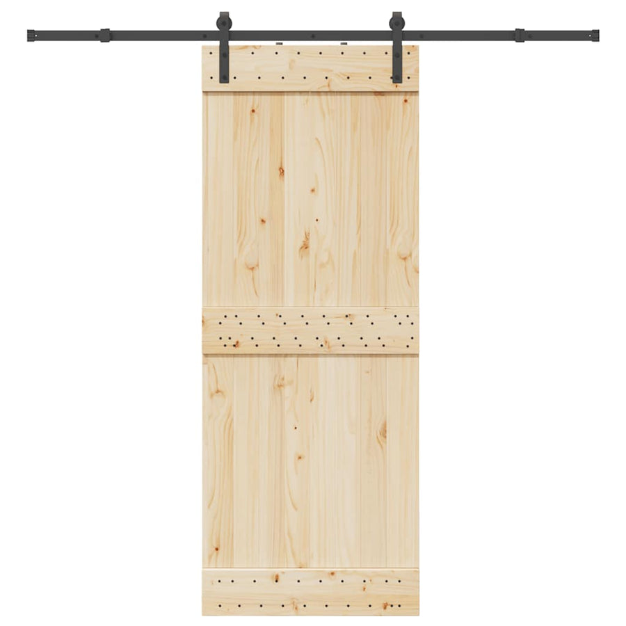 Sliding Door Hardware Kit 213,5 cm Steel Black