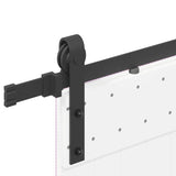 Sliding Door Hardware Kit 183 cm Steel Black - Extra Image
