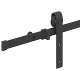 Sliding Door Hardware Kit 200 cm Steel Black - Extra Image