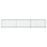 Gabion Basket with Cover 300x50x50 cm Galvanised Iron - Side View