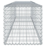 Gabion Basket with Cover 300x50x50 cm Galvanised Iron - Top-Down View