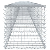 Gabion Basket with Cover 1000x50x50 cm Galvanised Iron - Top-Down View
